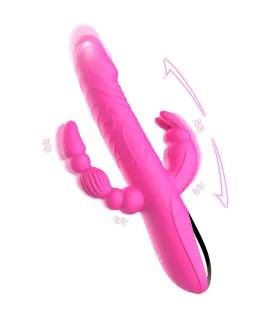 Aiersha Pink Pulse - The Multifunction 4-in-1 Thrusting Vibrator