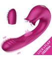 Aiersha Orissa - El Vibrador Lamedor y Aleteador en Rojo-Púrpura