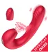 Aiersha Soraka Vibrator - Vibe & Flap Pleasure in red