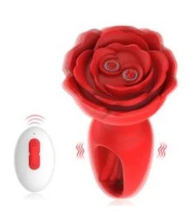 Vibrador Aiersha Austin Rose Rojo: Placer y Estilo en Uno