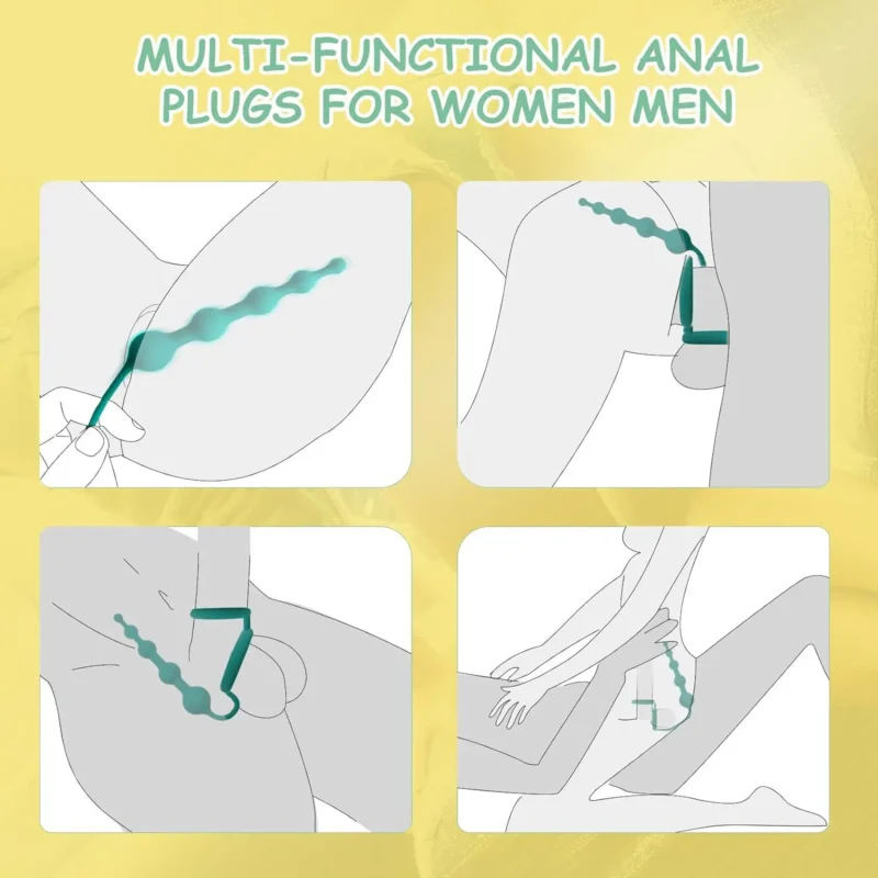 3 IN 1 Anal Beads Butt Plug - Image 4
