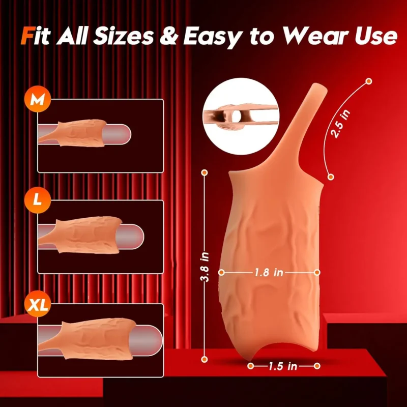 APP Control Vibrating Ring Penis Sleeve - Image 4