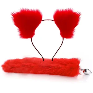 Cat Tail Anal Plug with Hairpin Bdsm Toy - Image 5