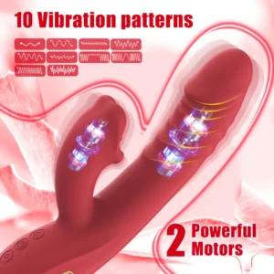 Telescopic Dildo Clitoris Sucking Stimulator Vagina - Image 4
