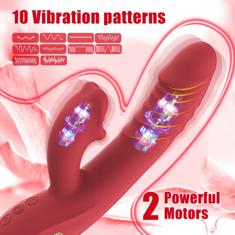 Telescopic Dildo Clitoris Sucking Stimulator Vagina - Image 4