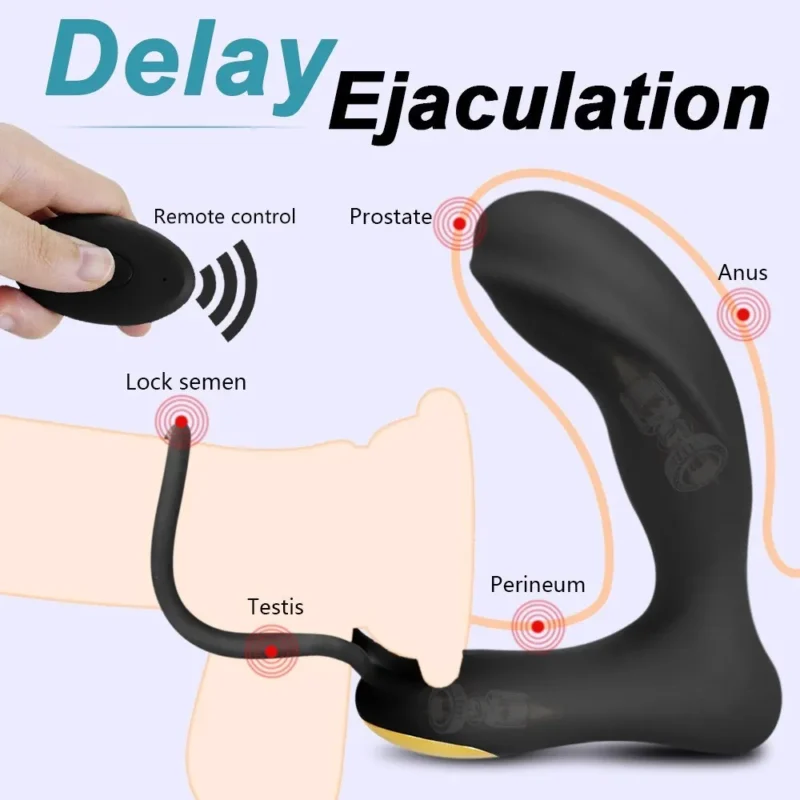 3 in 1 Cock Vibrator Prostate Massager - Image 4
