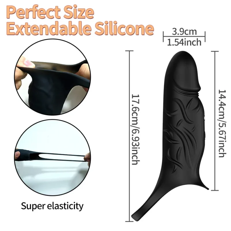 Vibrating Penis Sleeve Cock Ring - Image 5