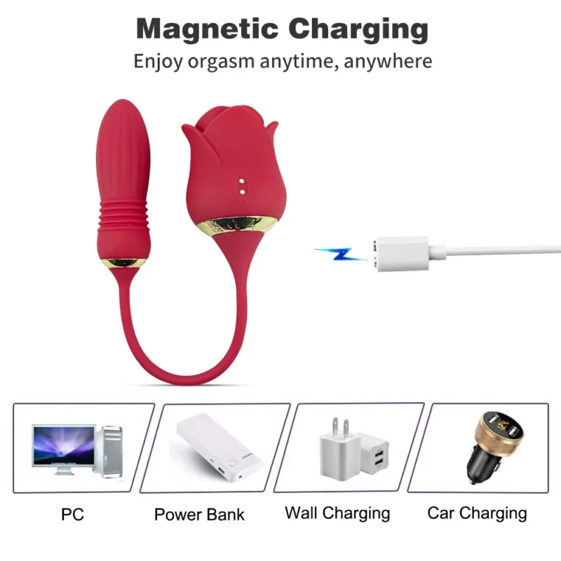 Rose Toy Sucking Vibrator for Women - Image 4