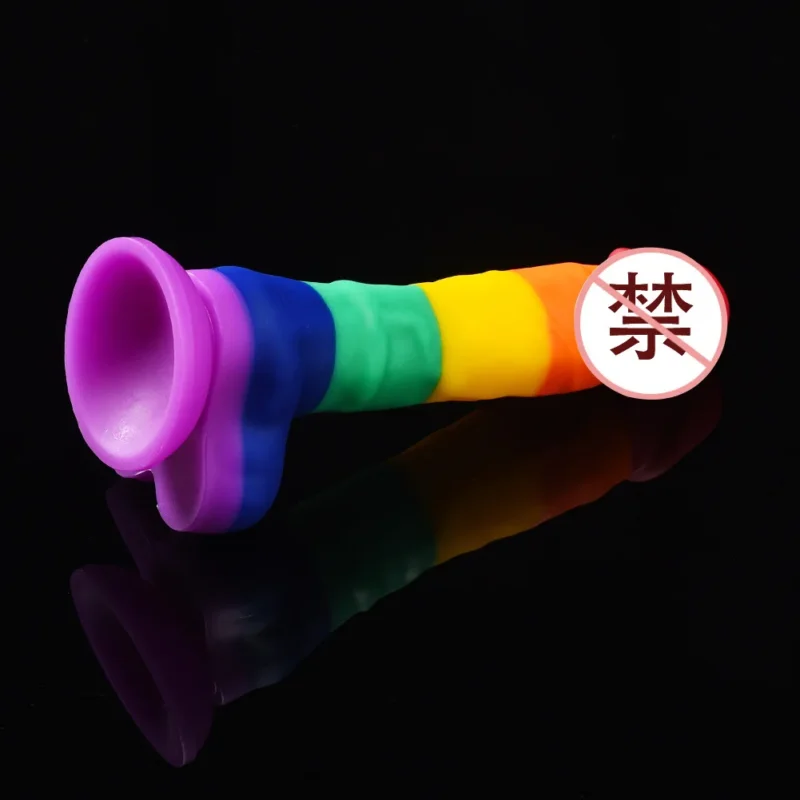 Colorful Realistic Dildo With Suction Cup - Image 5