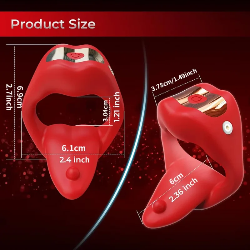 Tongue Vibration Penis Ring - Image 4