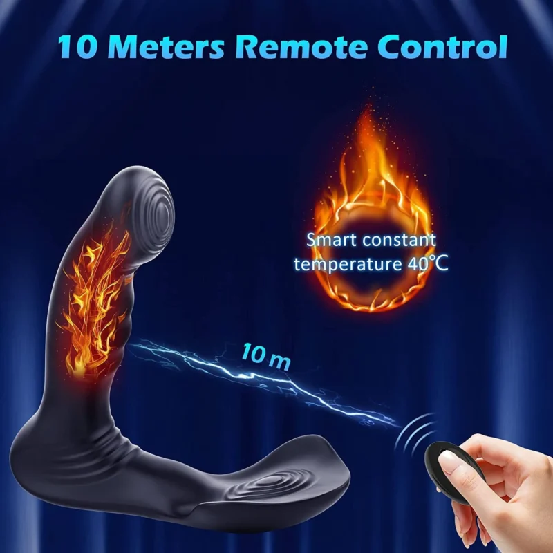 Prostate Massager App Wireless Remote Control Heating Anal Plug - Image 3