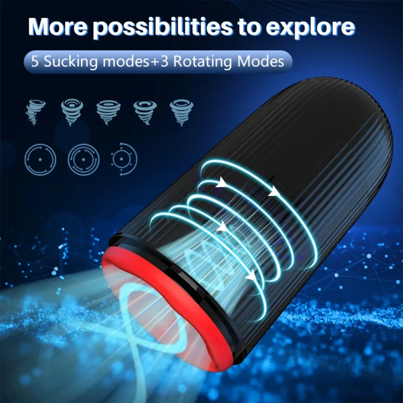 Sucking Male Masturbator Rotating Trainer - Image 3