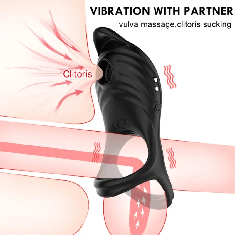 Suction Penis Ring Sex Toy - Image 3