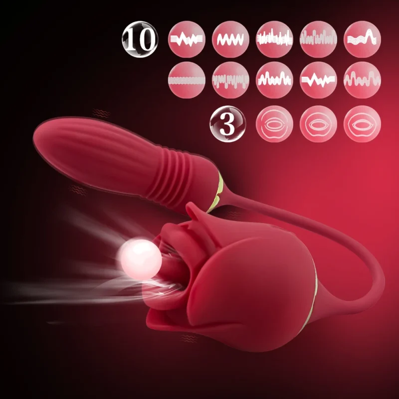 Rose Toy Sucking Vibrator for Women - Image 6