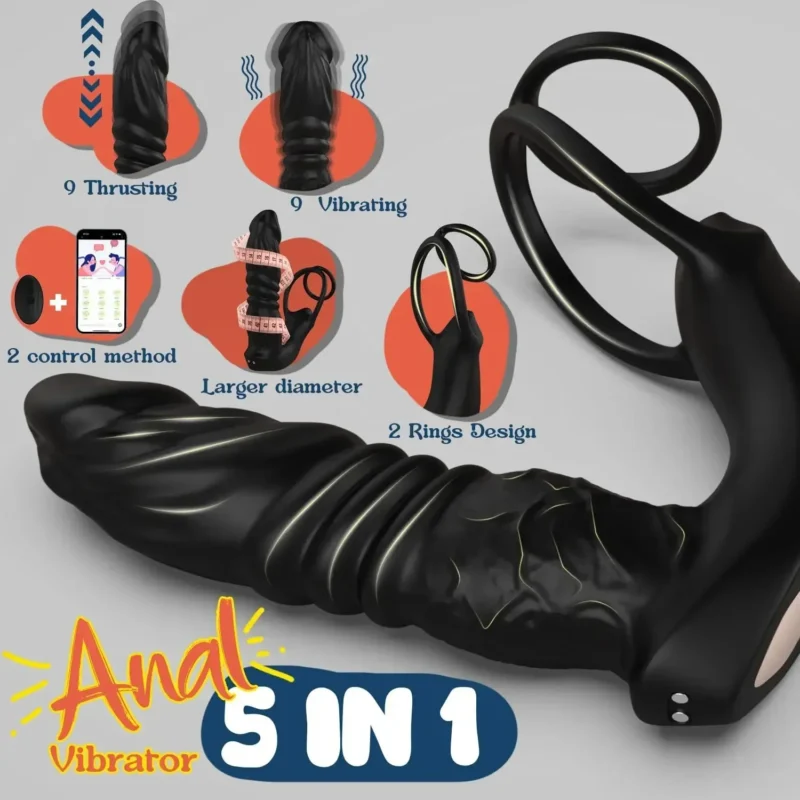 Thrusting Dildo Vibrator for Men - Image 2