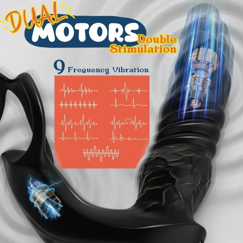Thrusting Dildo Vibrator for Men - Image 4