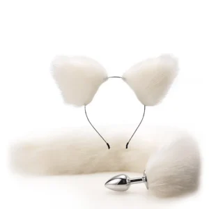 Cat Tail Anal Plug with Hairpin Bdsm Toy - Image 3