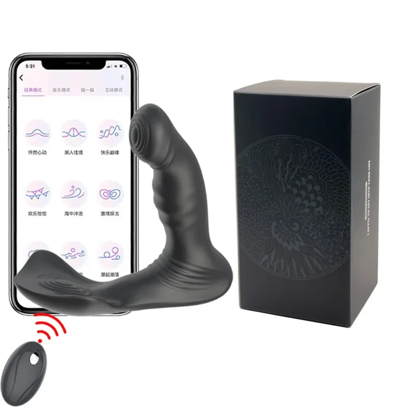 Prostate Massager App Wireless Remote Control Heating Anal Plug - Image 6