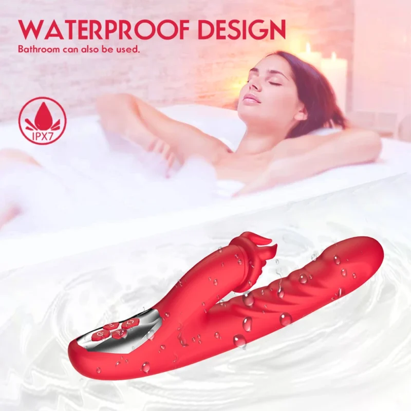 Powerful Telescopic Rabbit Vibrator for Women - Image 5