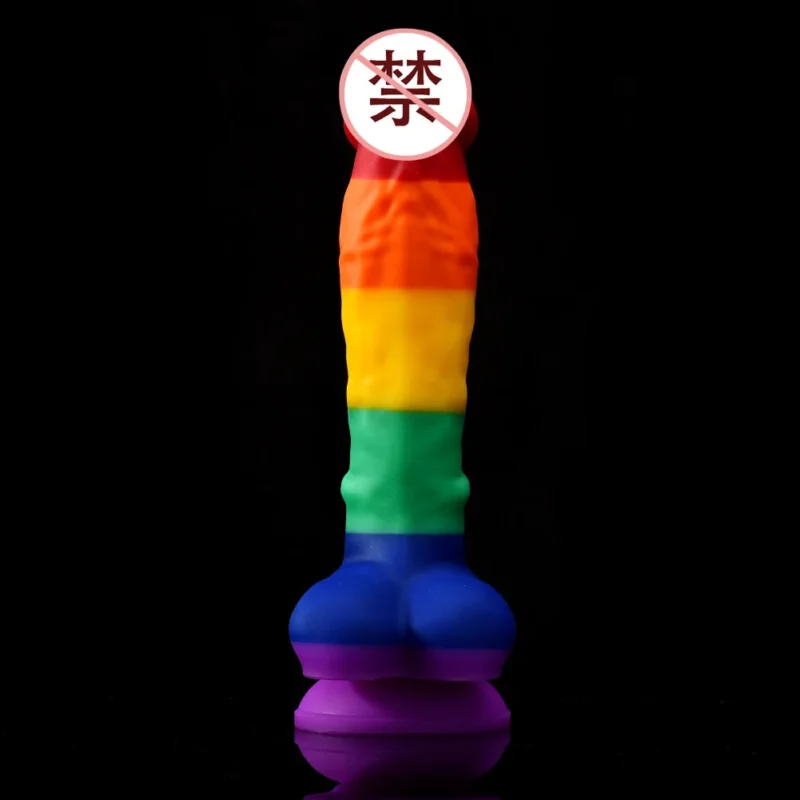 Colorful Realistic Dildo With Suction Cup - Image 3