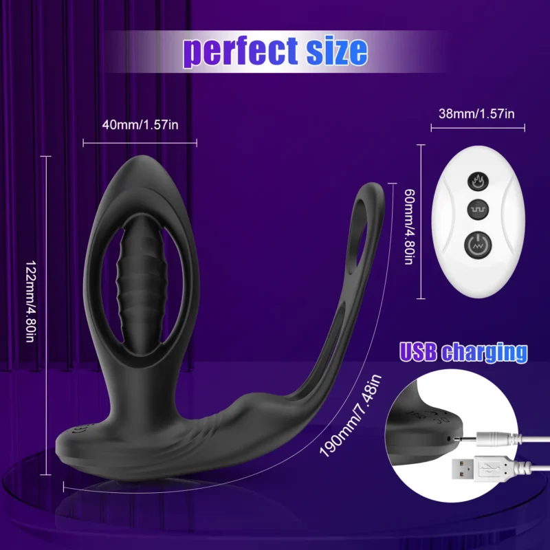 Vibrator Remote Control Anal Plug Cock - Image 5