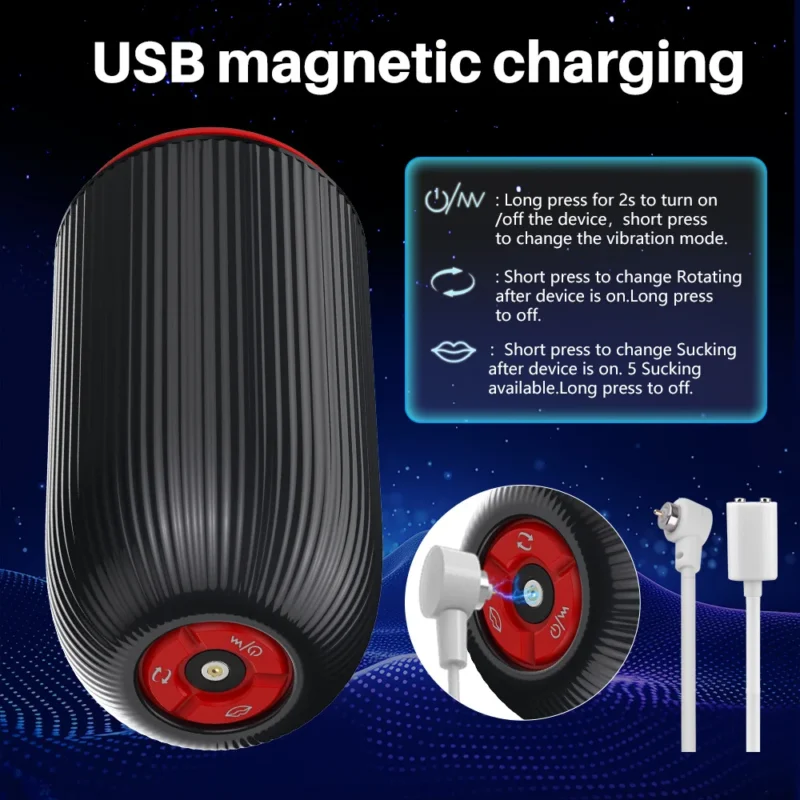 Sucking Male Masturbator Rotating Trainer - Image 6