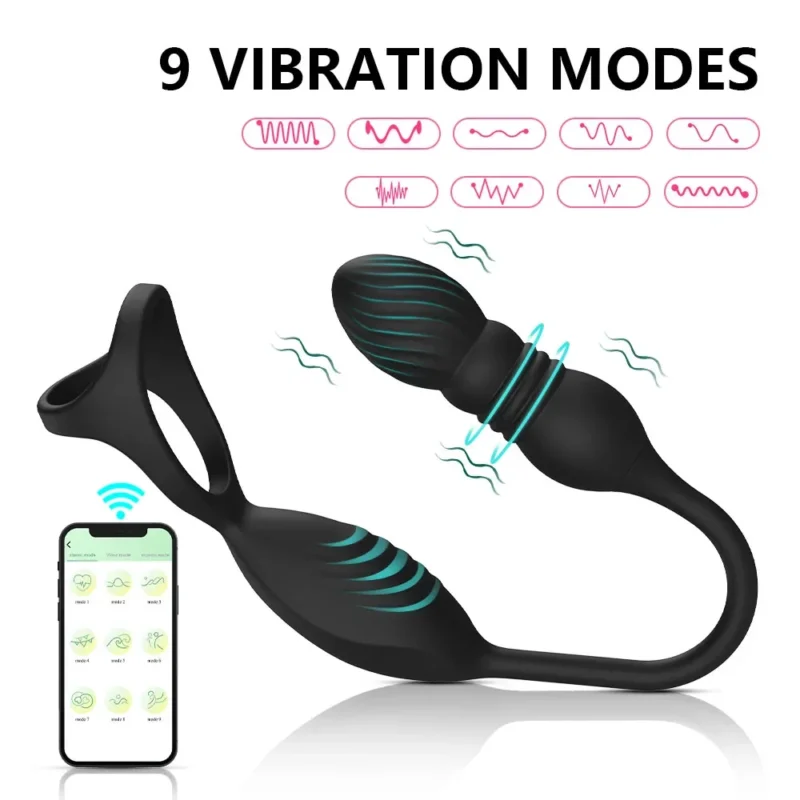 Prostate Massager Telescopic Anal Vibrator - Image 4