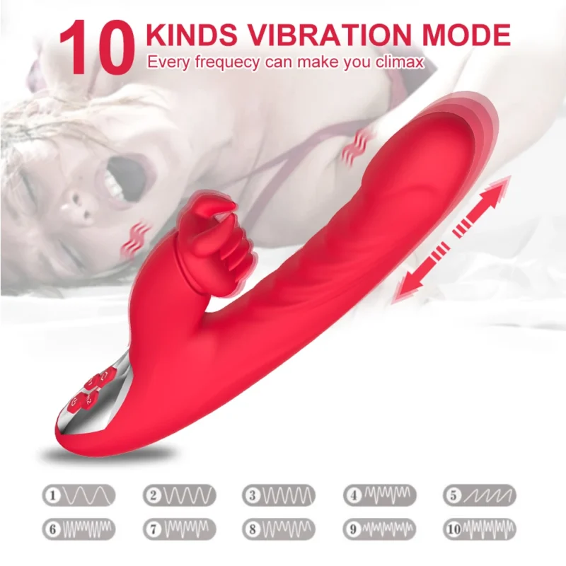 Powerful Telescopic Rabbit Vibrator for Women - Image 2