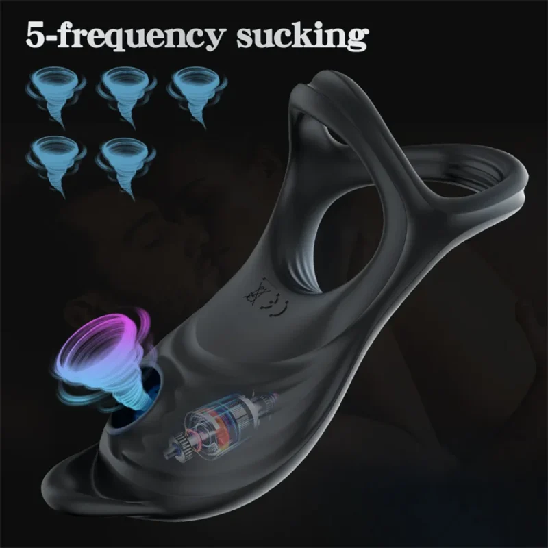 Suction Penis Ring Sex Toy - Image 4