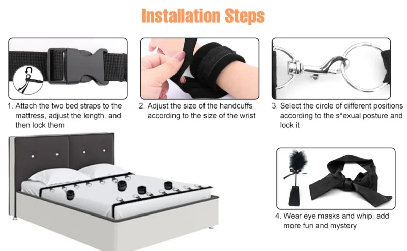 SM Sex Strap on Bed - Image 5