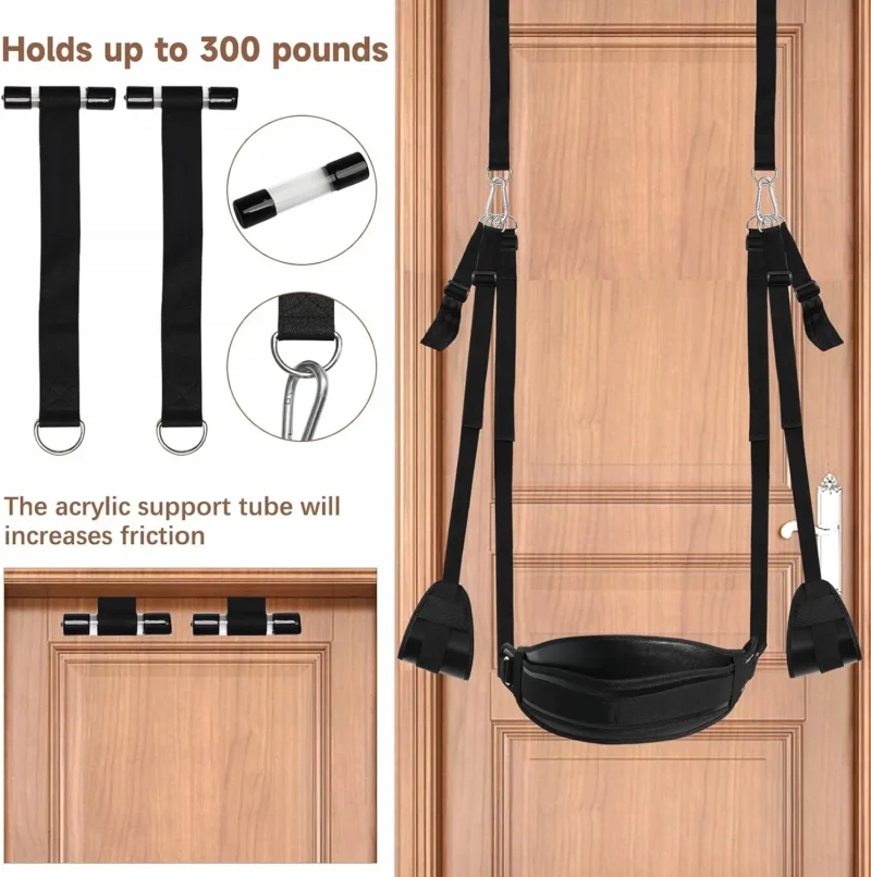 Sex Swing Bondage Slave Leather Soft Plush - Image 3