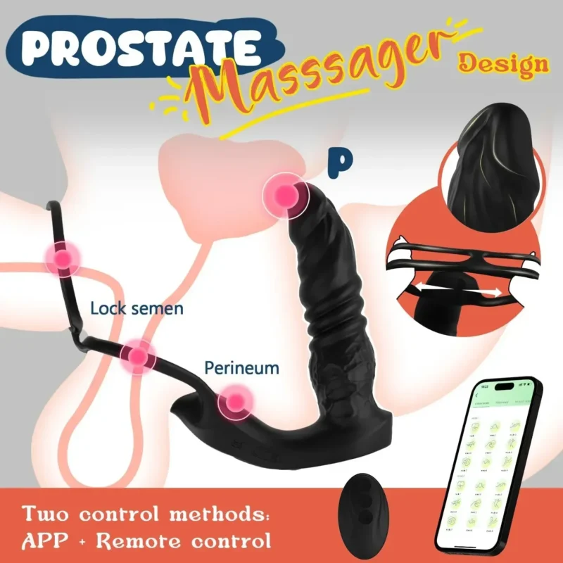 Thrusting Dildo Vibrator for Men - Image 5
