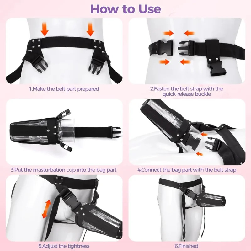Sex Straps Wearable for Masturbator Cup - Image 4