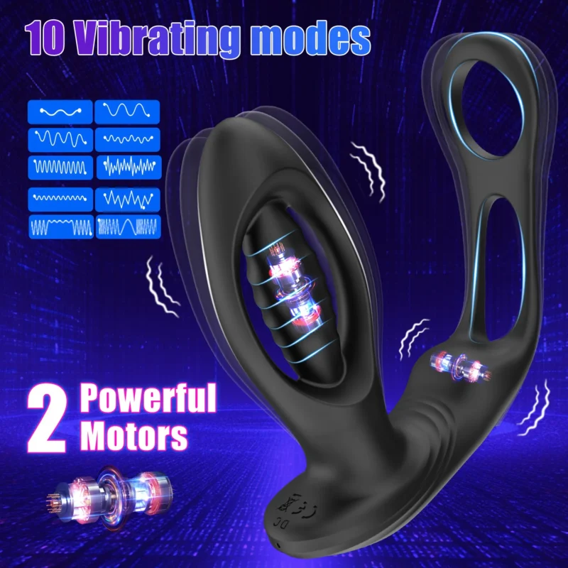 Vibrator Remote Control Anal Plug Cock - Image 2