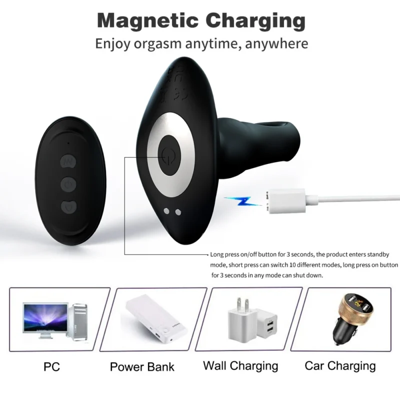 Vibrating Anal Plug Adult Sex Toy - Image 5