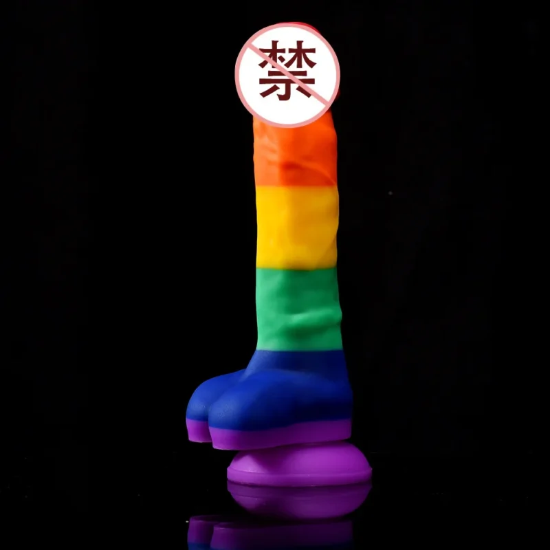 Colorful Realistic Dildo With Suction Cup - Image 2