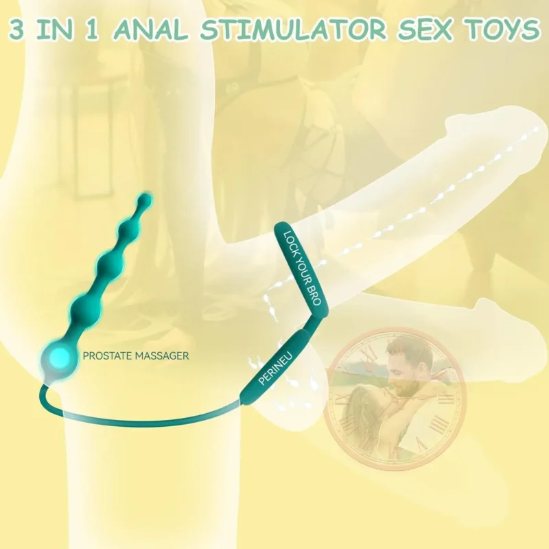 3 IN 1 Anal Beads Butt Plug - Image 2