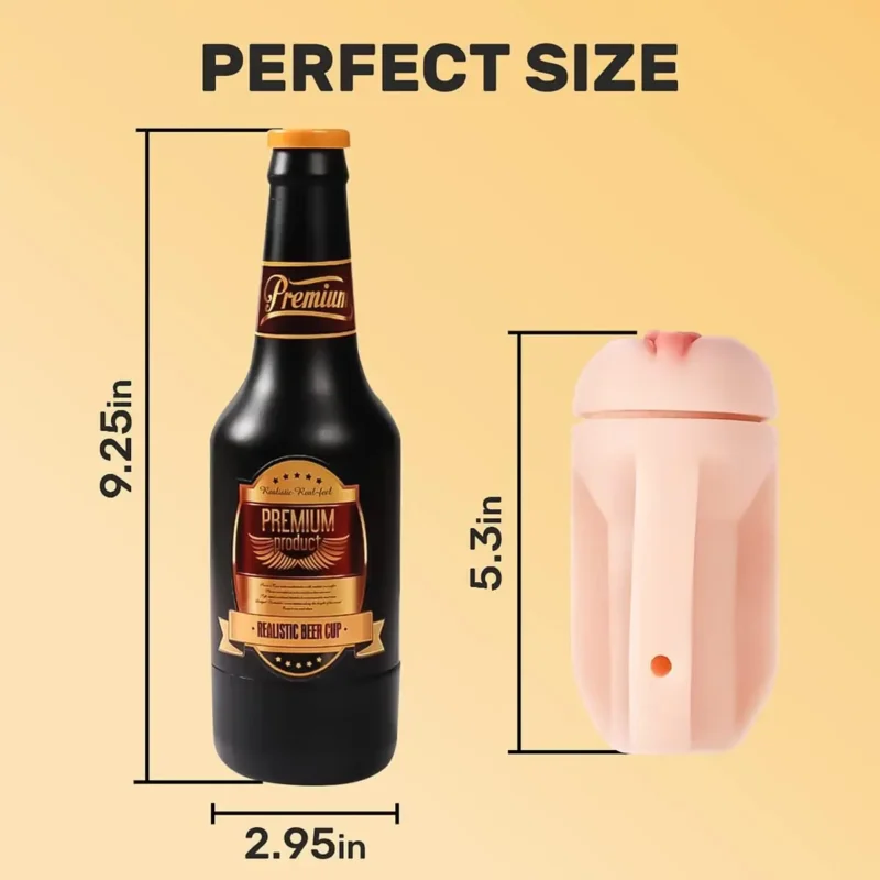 Realistic Beer Bottle Textured Pocket Pussy - Image 4